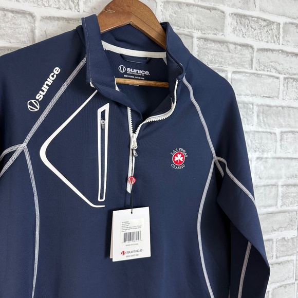 Sunice Allendale Superlite FX Las Vegas Classic Quarter Zip Pullover Mens SMALL - Picture 2 of 10